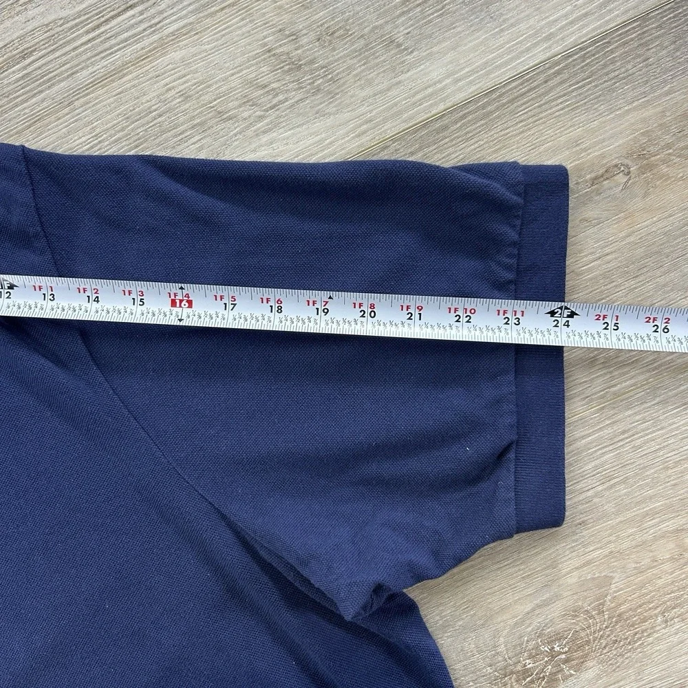 Polo Ralph Lauren 4XB  Polo Shirt‎ Big & Tall Iconic Mesh Navy Blue Red Pony